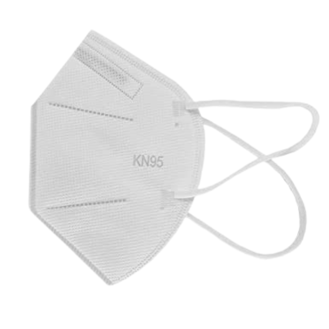 Kit Mascara Kn95 N95 Branca Proteção 50 Unidades - C/anvisa